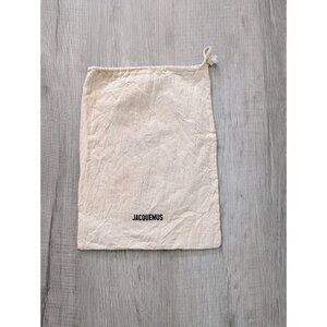 Jacquemus Tan Canvas Crinkle Small Dust Bag 10.5" x 14"